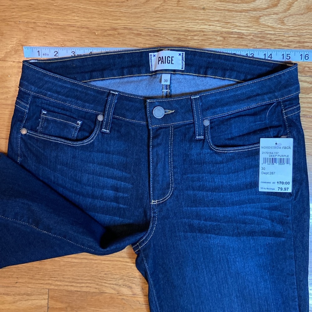 PAIGE Deep Purple Kylie Crop Jeans. Size 30 - Picture 4 of 11
